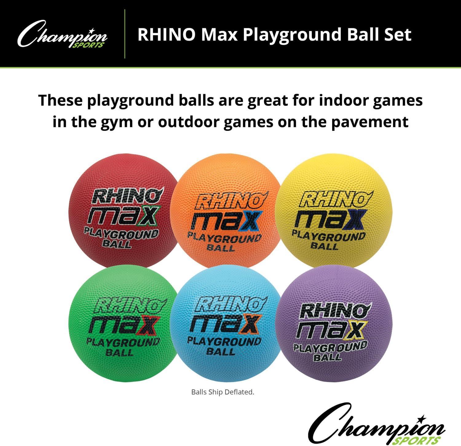 image:imageChampion Sports Rhino Max Playground Ball Sets Available in Mulitple Activity StylesPlayground Ball Set