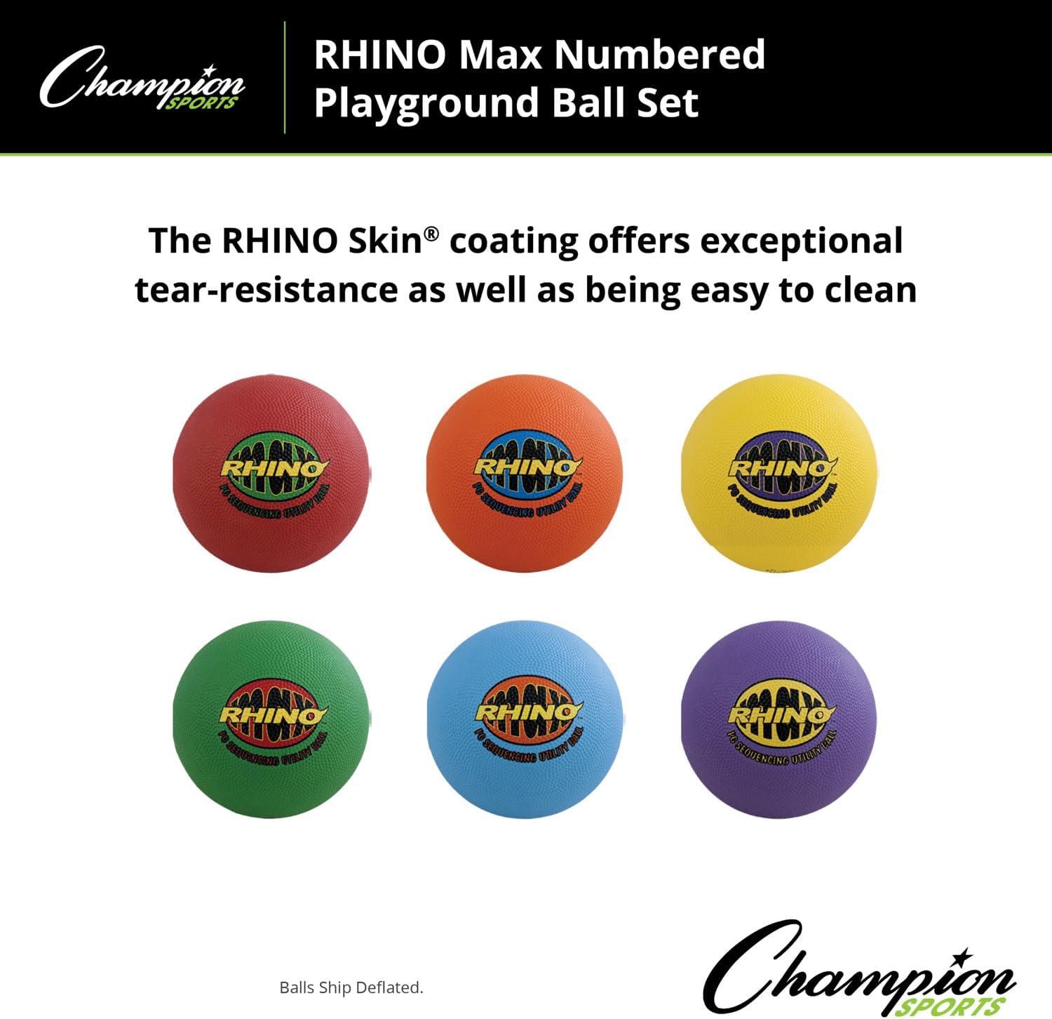 image:imageChampion Sports Rhino Max Playground Ball Sets Available in Mulitple Activity StylesSequencing Playground Ball Set