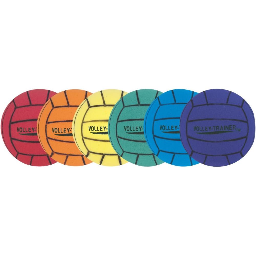 image:imageChampion Sports 8 Inch Ultra Foam Volleyballs Set of 6 Assorted Colors