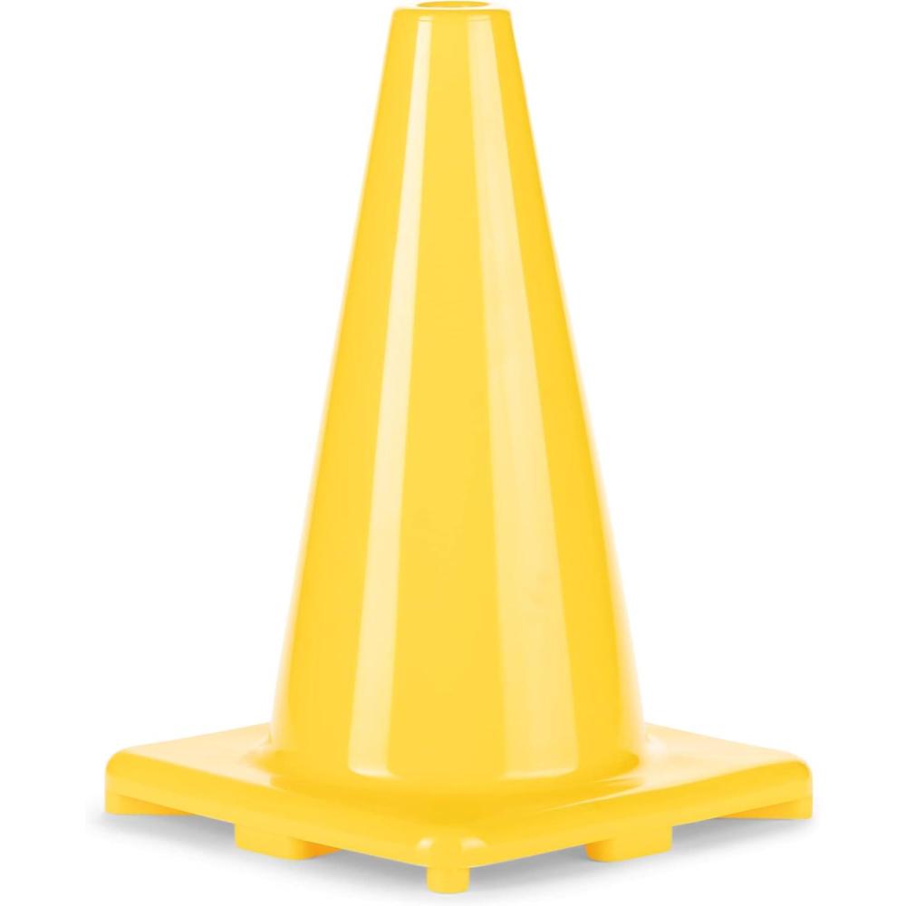 image:imageChampion Sports High Visibility Flexible Vinyl Cones for Sports Training Agility Drills Field amp Gym Marking SetsYellow