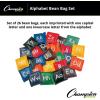 Champion Sports 5 Inch Geometric Bean Bag Set(Alphabet (5″ Square – Set of 26))
