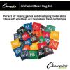 Champion Sports 5 Inch Geometric Bean Bag Set(Alphabet (5″ Square – Set of 26))