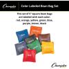 Champion Sports 5 Inch Geometric Bean Bag Set(Colors (5″ Square – Set of 8))