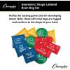 Champion Sports 5 Inch Geometric Bean Bag Set(Geometric (5″ Square – Set of 12))