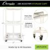Champion Sports Durable ABS Scooter Storage Cart