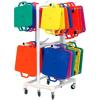 Champion Sports Durable ABS Scooter Storage Cart