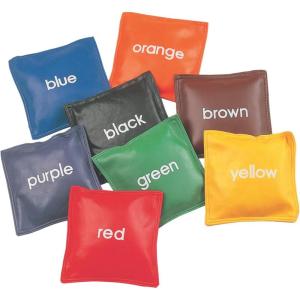 Champion Sports 5 Inch Geometric Bean Bag Set(Colors (5″ Square – Set of 8))