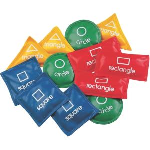 Champion Sports 5 Inch Geometric Bean Bag Set(Geometric (5″ Square – Set of 12))
