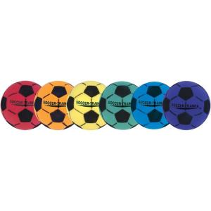 Champion Sports 8 Inch Ultra Foam Soccer Balls (Set of 6) – Assorted Colors