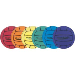 Champion Sports 8 Inch Ultra Foam Volleyballs (Set of 6) – Assorted Colors