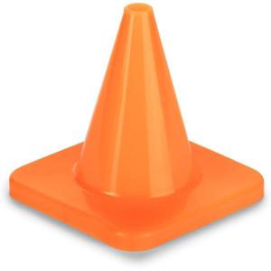 Champion Sports High Visibility Flexible Vinyl Cones for Sports Training, Agility Drills, Field & Gym Marking Sets(Orange)