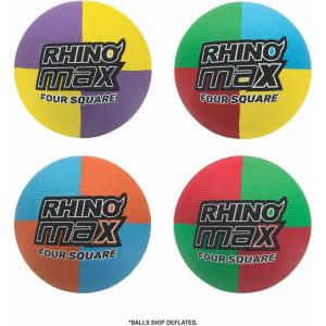 Champion Sports Rhino Max Playground Ball Sets – Available in Mulitple Activity Styles(4-Square Playground Set)