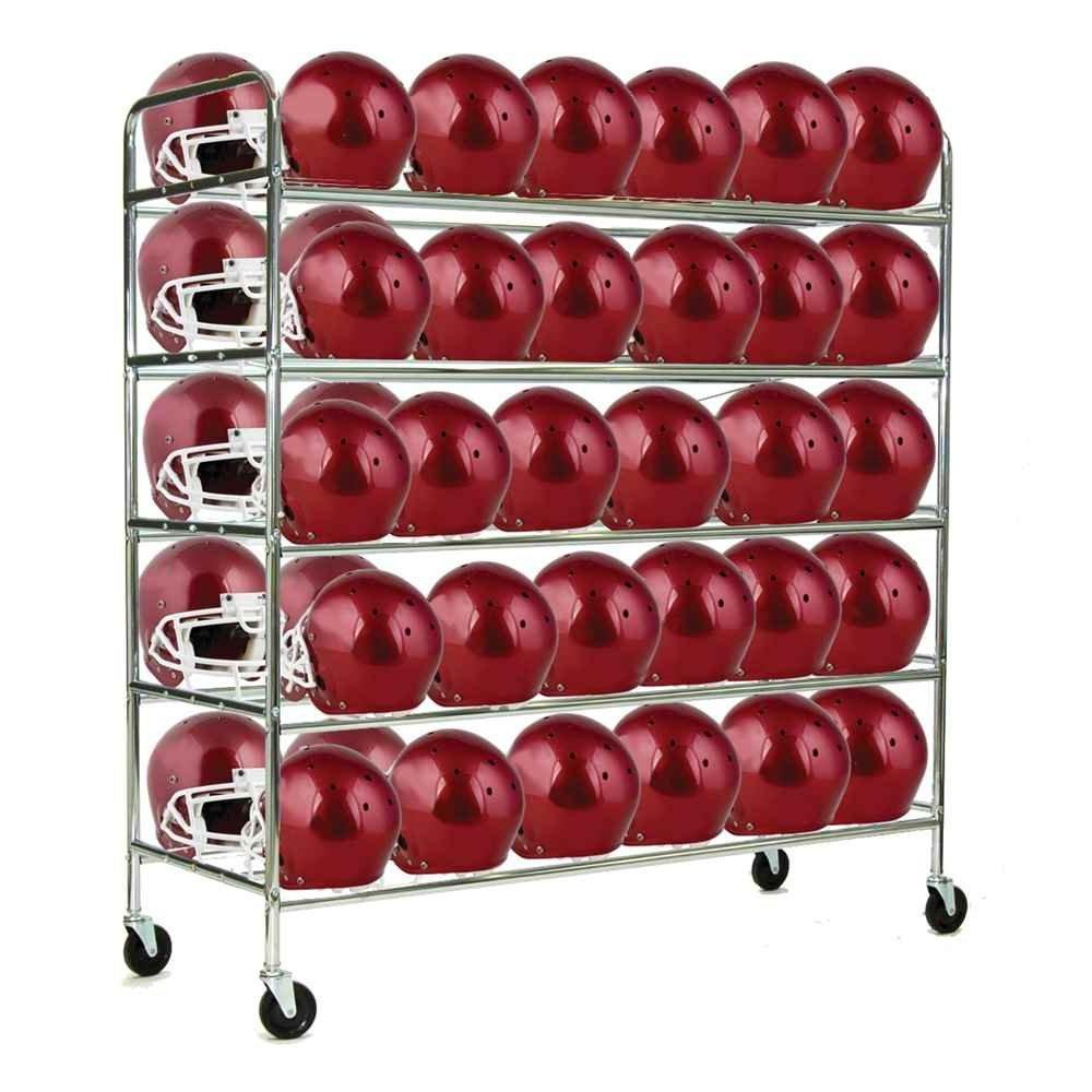 image:imageChampion Sports Heavy Duty Steel Football Helmet Cart with Swivel Casters  Holds Up to 60 Helmets