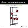 Champion Sports Heavy Duty Rolling Football Helmet Rack with Swivel Casters