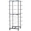 Champion Sports Heavy Duty Rolling Football Helmet Rack with Swivel Casters
