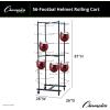 Champion Sports Heavy Duty Rolling Football Helmet Rack with Swivel Casters