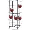 Champion Sports Heavy Duty Rolling Football Helmet Rack with Swivel Casters
