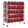 Champion Sports Heavy Duty Steel Football Helmet Cart with Swivel Casters – Holds Up to 60 Helmets