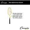 Champion SportsChampion Sports Aluminum Double Shaft Badminton Racket(Yelllow)