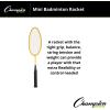 Champion SportsChampion Sports Aluminum Double Shaft Badminton Racket(Yelllow)