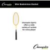 Champion SportsChampion Sports Aluminum Double Shaft Badminton Racket(Yelllow)