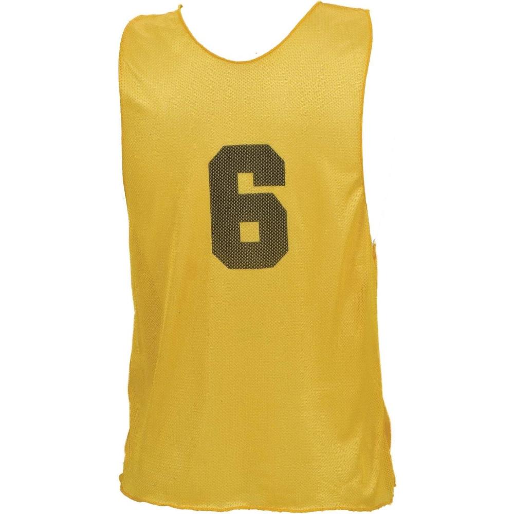 image:imageChampion Sports Numbered Mesh Youth Practice Vest Yellow Pack of 12