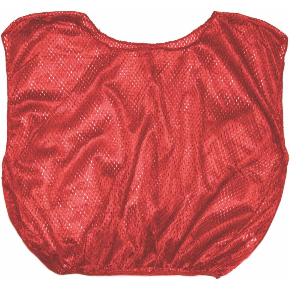 image:imageChampion Sports unisexadult Mesh Practice Scrimmage Vest Regular and Numbered Youth and Adult Pack of 12Red