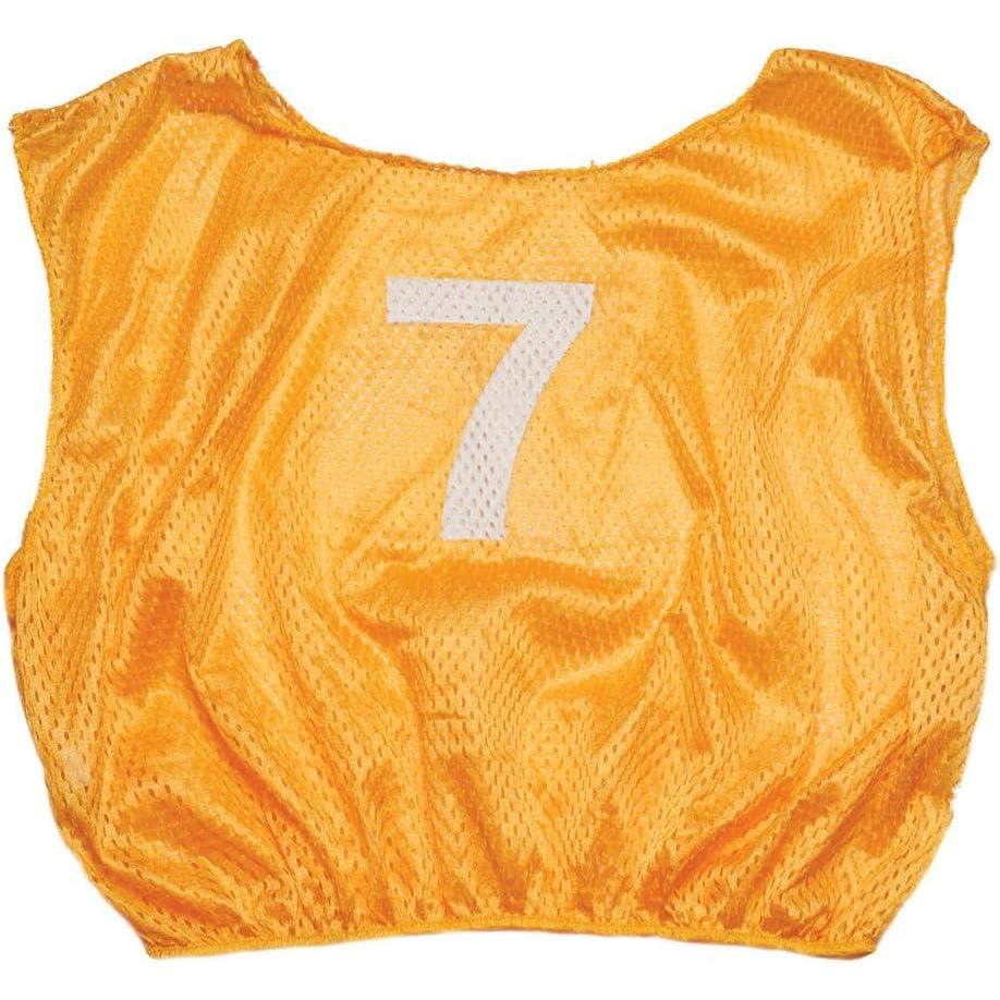image:imageChampion Sports unisexadult Mesh Practice Scrimmage Vest Regular and Numbered Youth and Adult Pack of 12Yellow