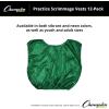 Champion Sports unisex-adult Mesh Practice Scrimmage Vest Regular and Numbered (Youth and Adult) – Pack of 12(Green)