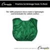 Champion Sports unisex-adult Mesh Practice Scrimmage Vest Regular and Numbered (Youth and Adult) – Pack of 12(Green)