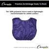 Champion Sports unisex-adult Mesh Practice Scrimmage Vest Regular and Numbered (Youth and Adult) – Pack of 12(Purple)