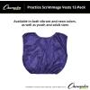 Champion Sports unisex-adult Mesh Practice Scrimmage Vest Regular and Numbered (Youth and Adult) – Pack of 12(Purple)