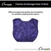 Champion Sports unisex-adult Mesh Practice Scrimmage Vest Regular and Numbered (Youth and Adult) – Pack of 12(Purple)