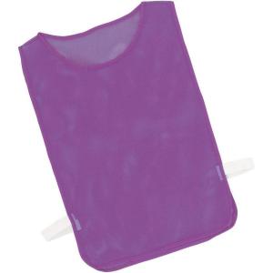 Champion Sports Deluxe Adult Mesh Pinnie, Purple – 12 Pack