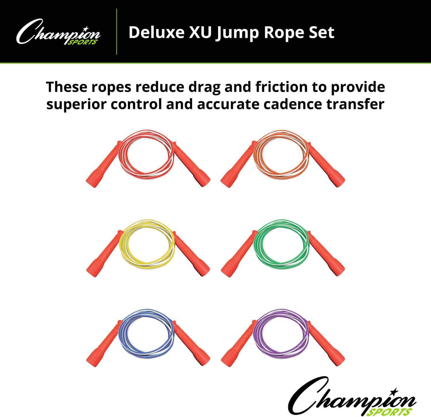 image:imageChampion Sports Deluxe XU Vinyl Jump Rope Set in Multiple Lengths7 Feet