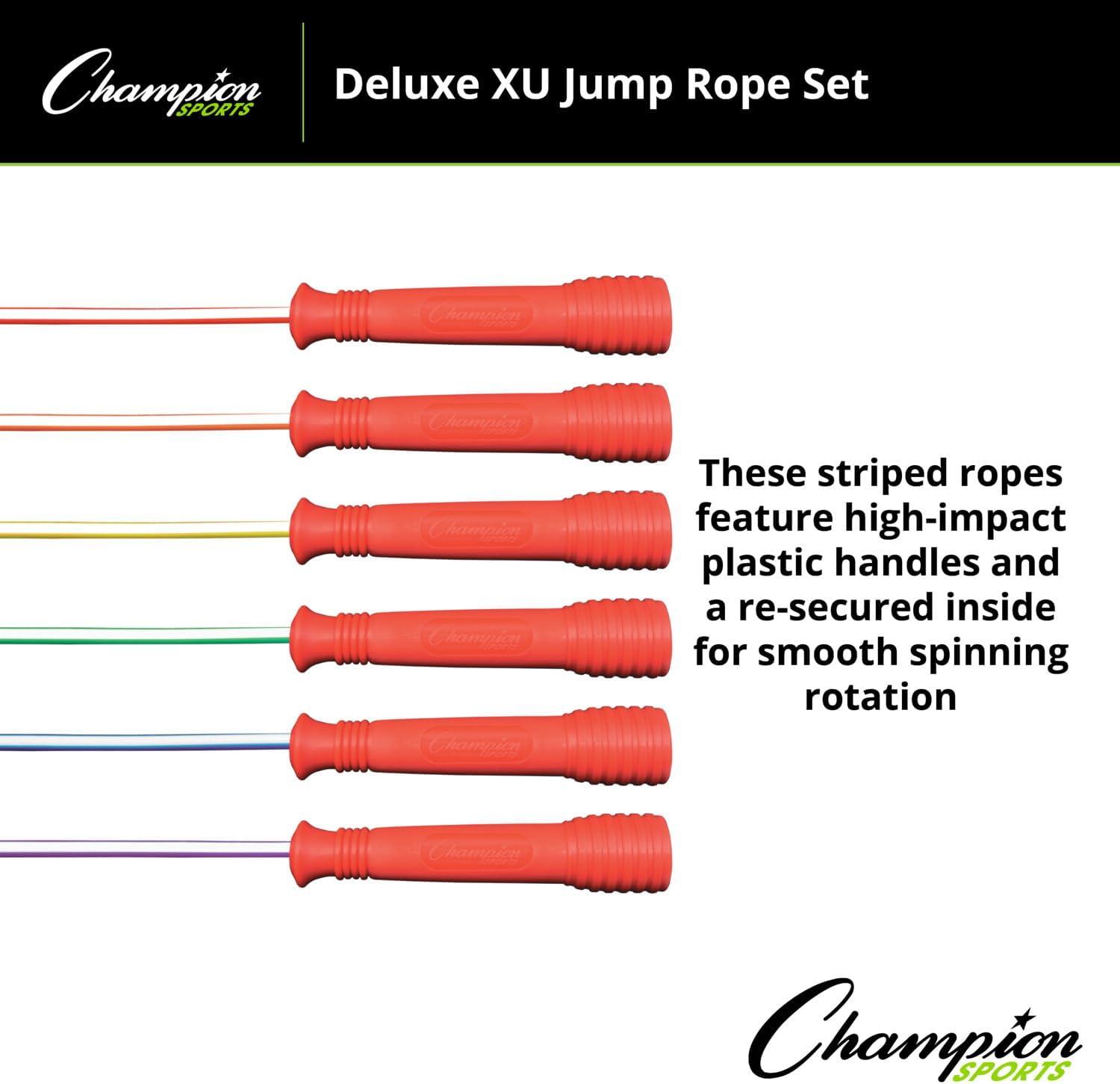 image:imageChampion Sports Deluxe XU Vinyl Jump Rope Set in Multiple Lengths7 Feet