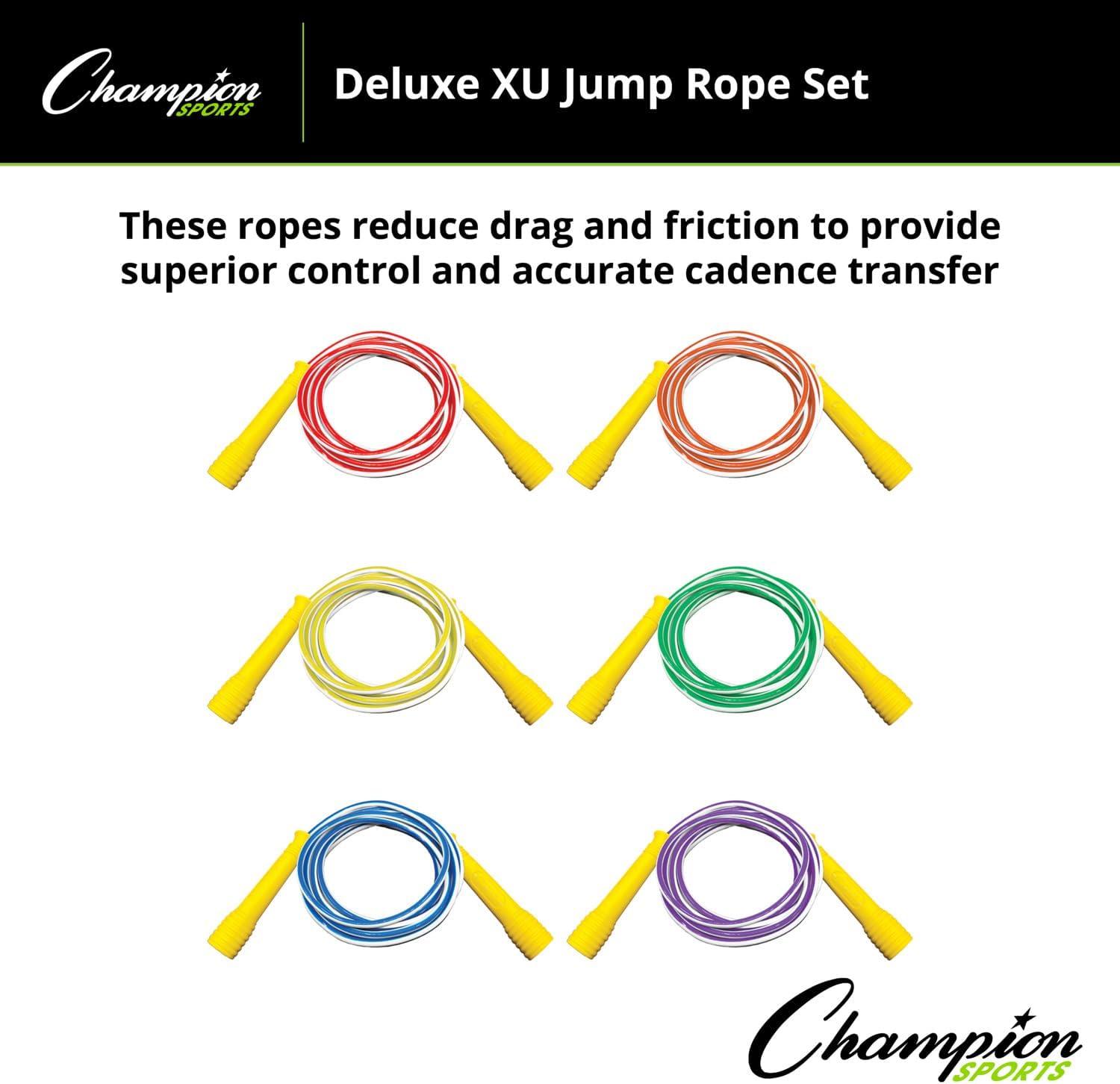 image:imageChampion Sports Deluxe XU Vinyl Jump Rope Set in Multiple Lengths8 Feet