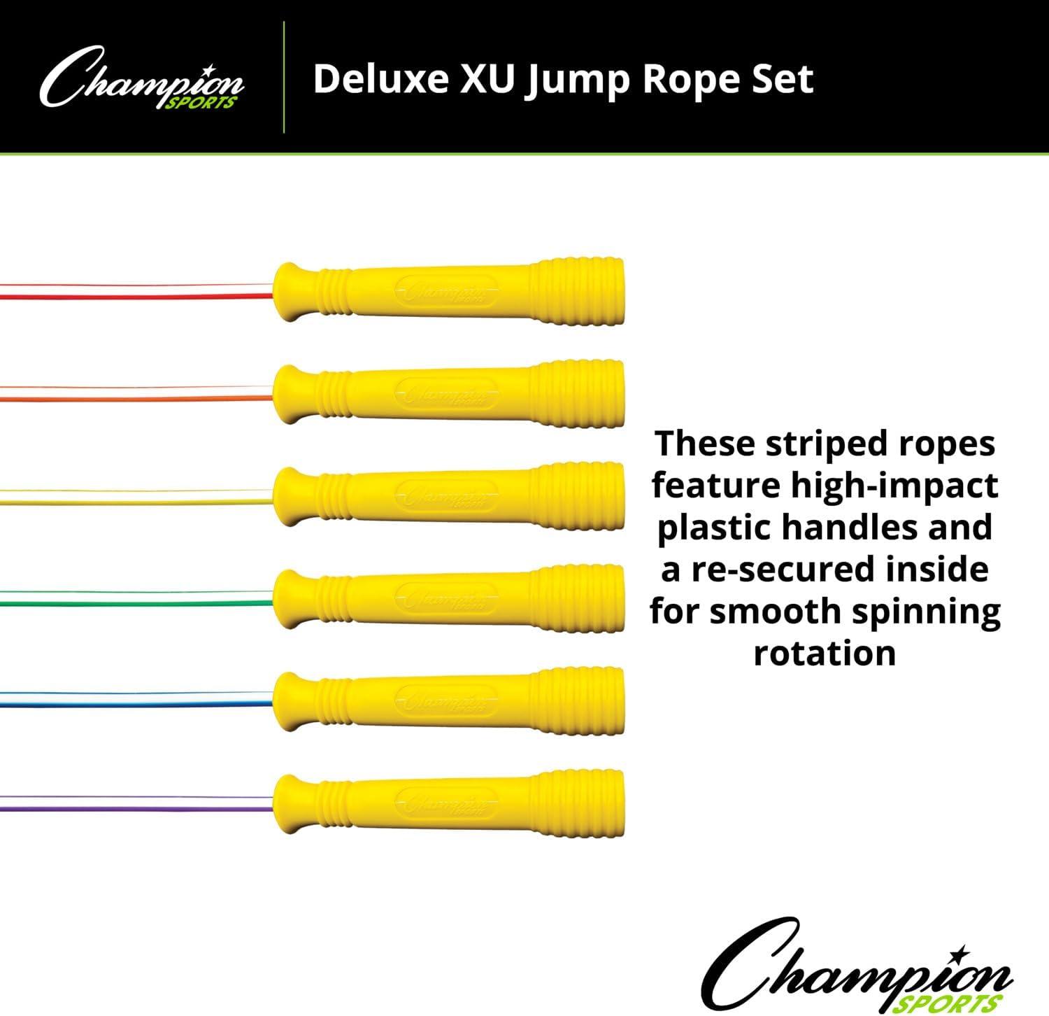 image:imageChampion Sports Deluxe XU Vinyl Jump Rope Set in Multiple Lengths8 Feet