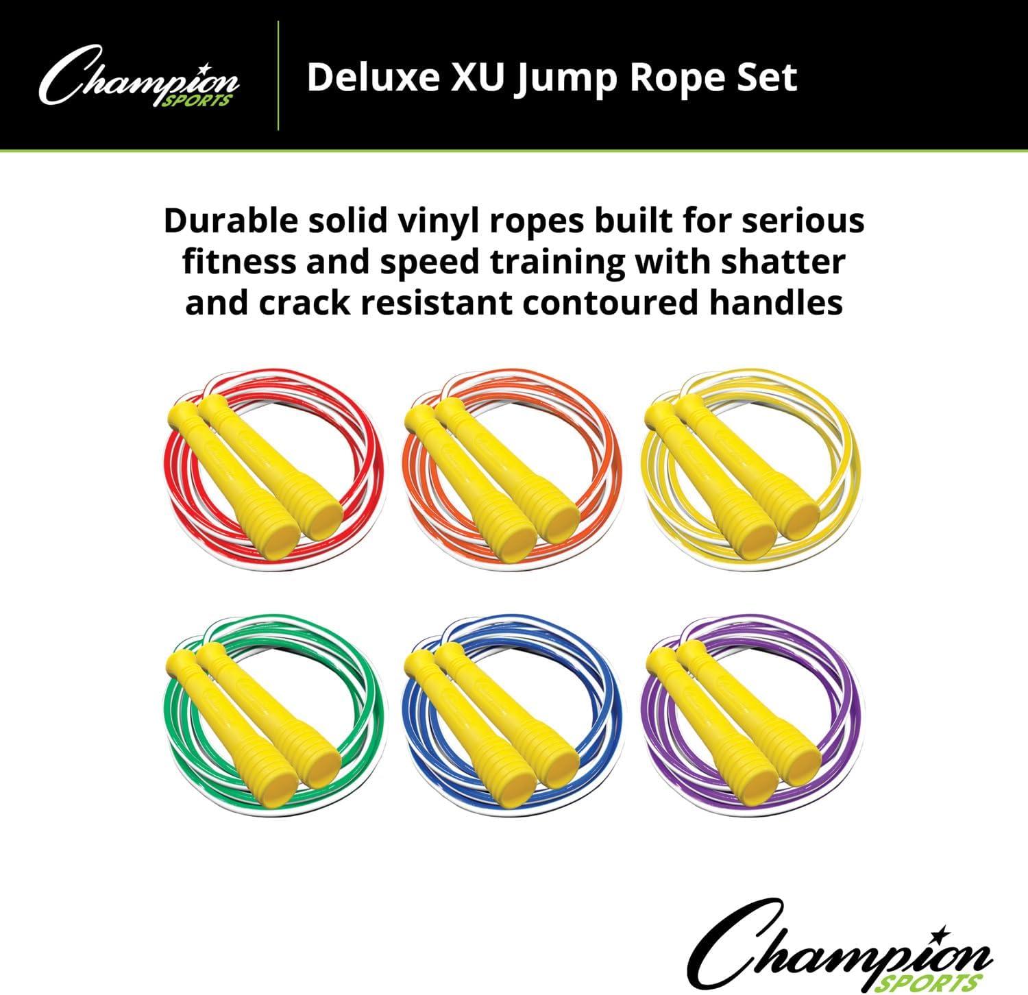 image:imageChampion Sports Deluxe XU Vinyl Jump Rope Set in Multiple Lengths8 Feet
