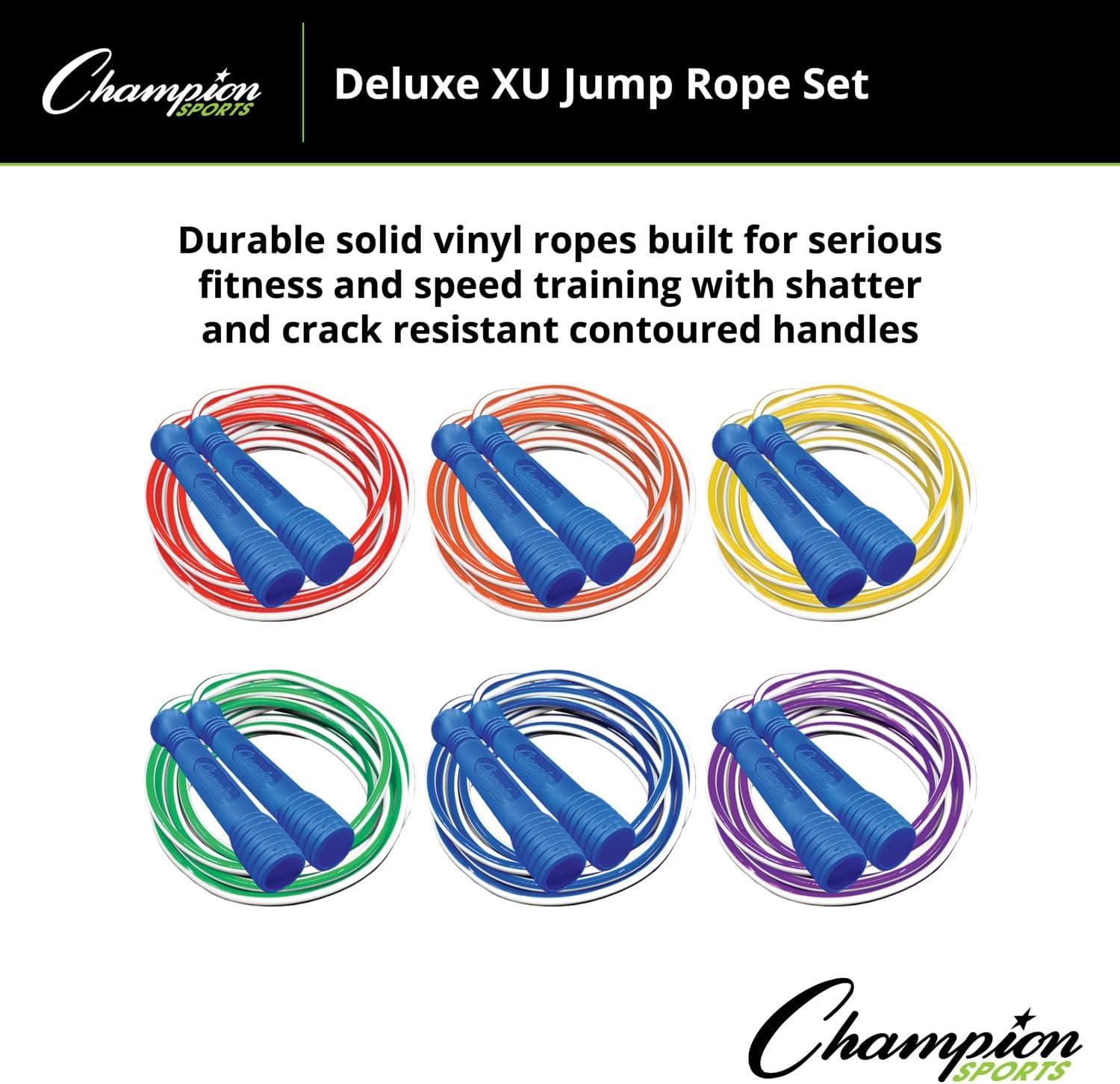 image:imageChampion Sports Deluxe XU Vinyl Jump Rope Set in Multiple Lengths9 Feet