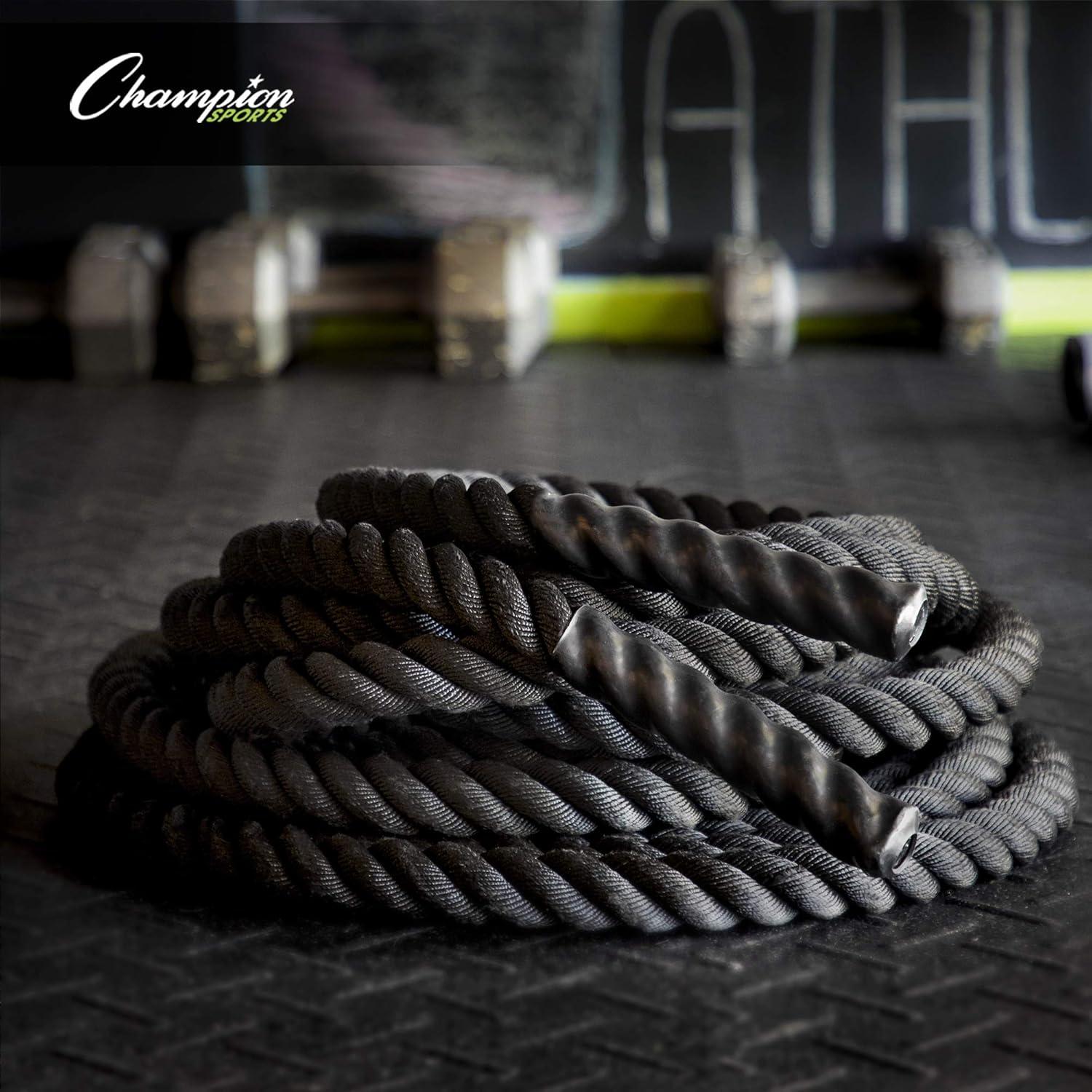 image:imageChampion Sports Heavy Training Rope Rhino Poly Strength amp Conditioning Heavy Gym Battle Ropes Cardio Cross Training Weight Training amp Crossfit15 x 40