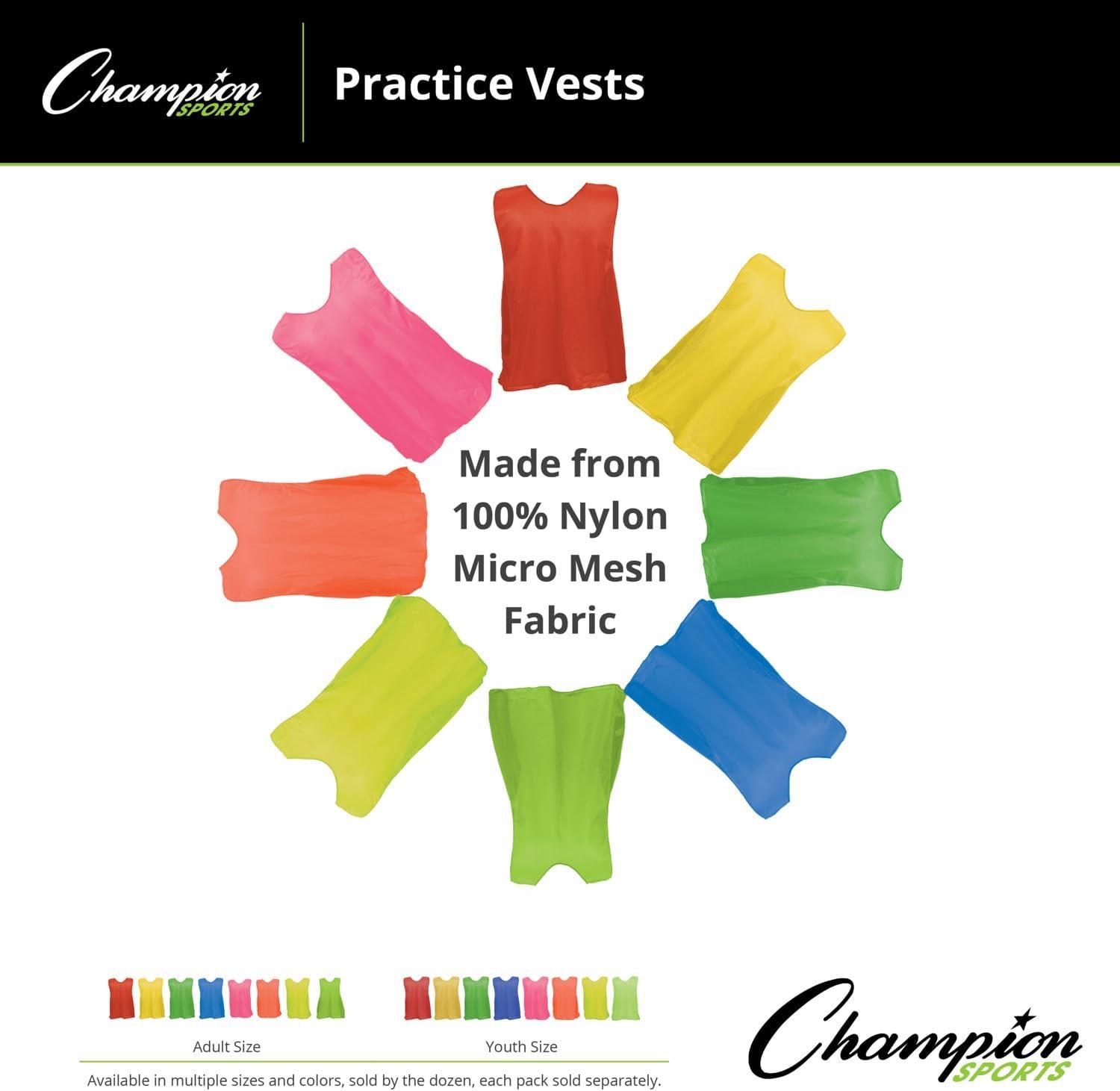 image:imageChampion Sports Solid Practice Vest Adult Neon Yellow