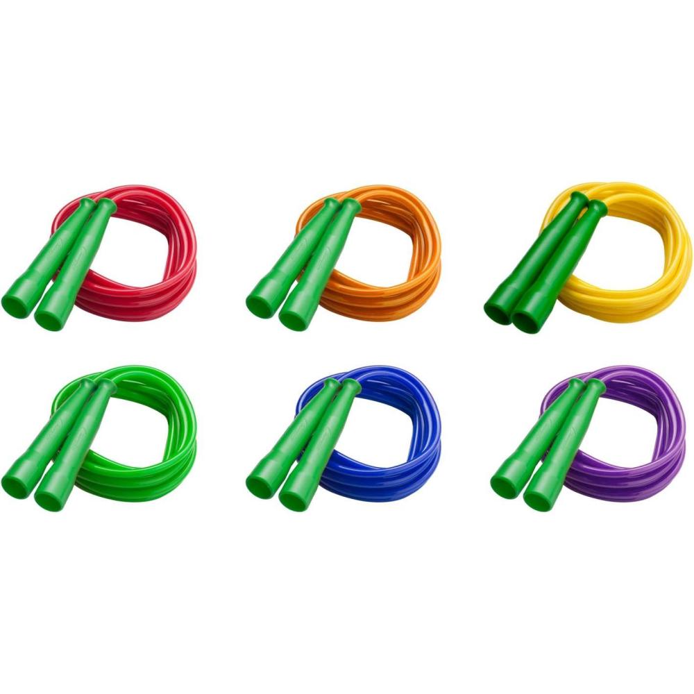 image:imageChampion Sports 10 Foot Licorice Jump Rope for Fitness Assorted Colors Speed Jump Ropes with Contoured Handles for Exercise Cross Training Boxing Premium Skipping Rope for Kids Adults