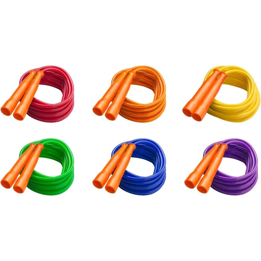 image:imageChampion Sports 16 Foot Licorice Jump Rope for Fitness Assorted Colors  Speed Jump Ropes with Contoured Handles for Exercise Cross Training Boxing  Single Premium Skipping Rope for Kids Adults16 Feet