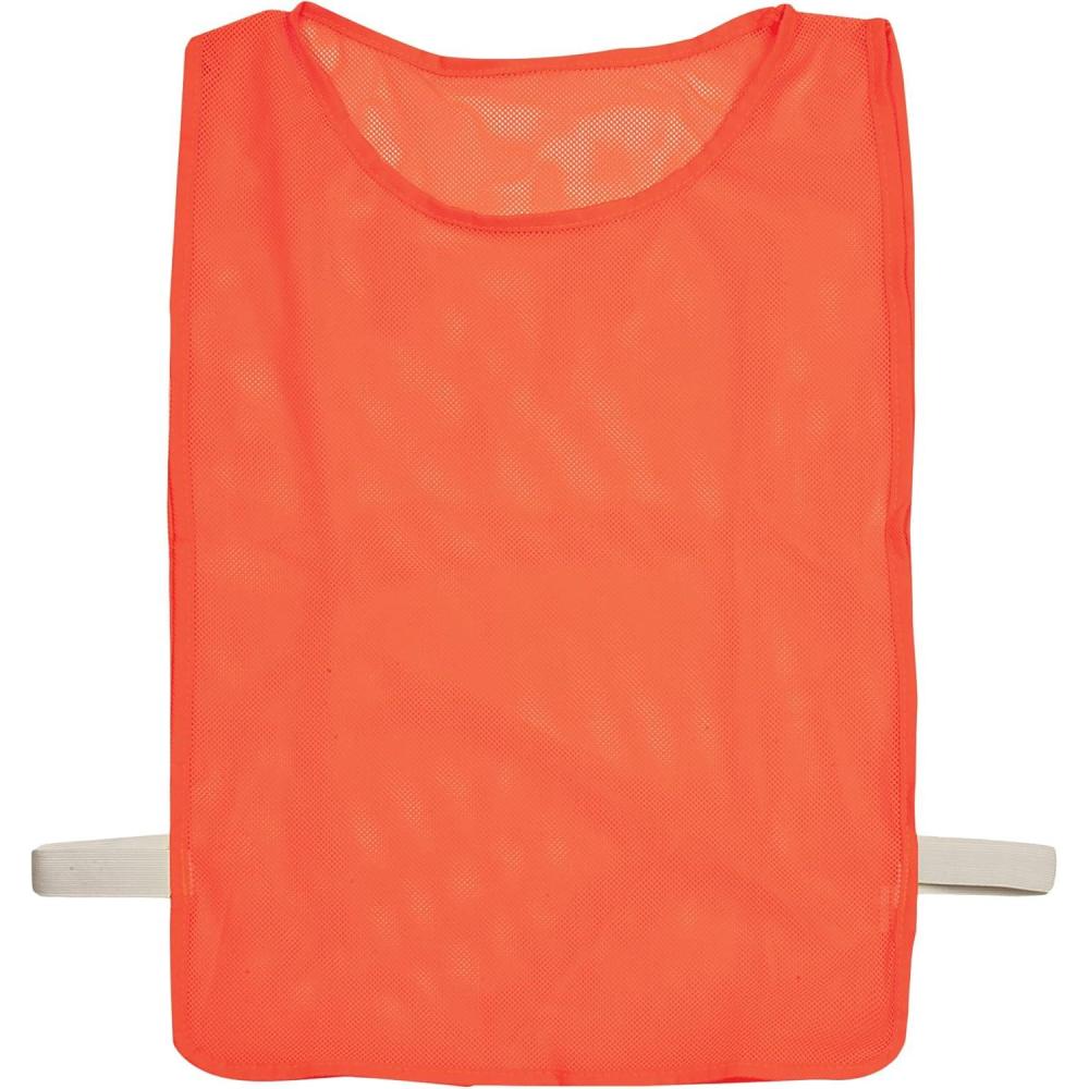 image:imageChampion Sports Deluxe Adult Mesh Pinnie Neon Orange 12 Pack