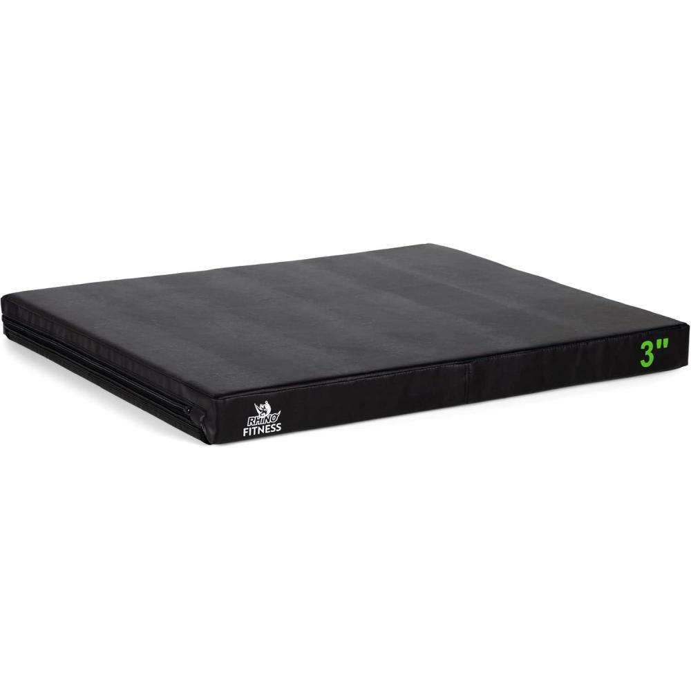 image:imageChampion Sports Foam Plyometric Box Black Durable Jump Boxes for Training with Handles Hook and Loop Flaps Stackable Plyo Box Jumps for Gym Multiple SizesSingle Box 3 Black