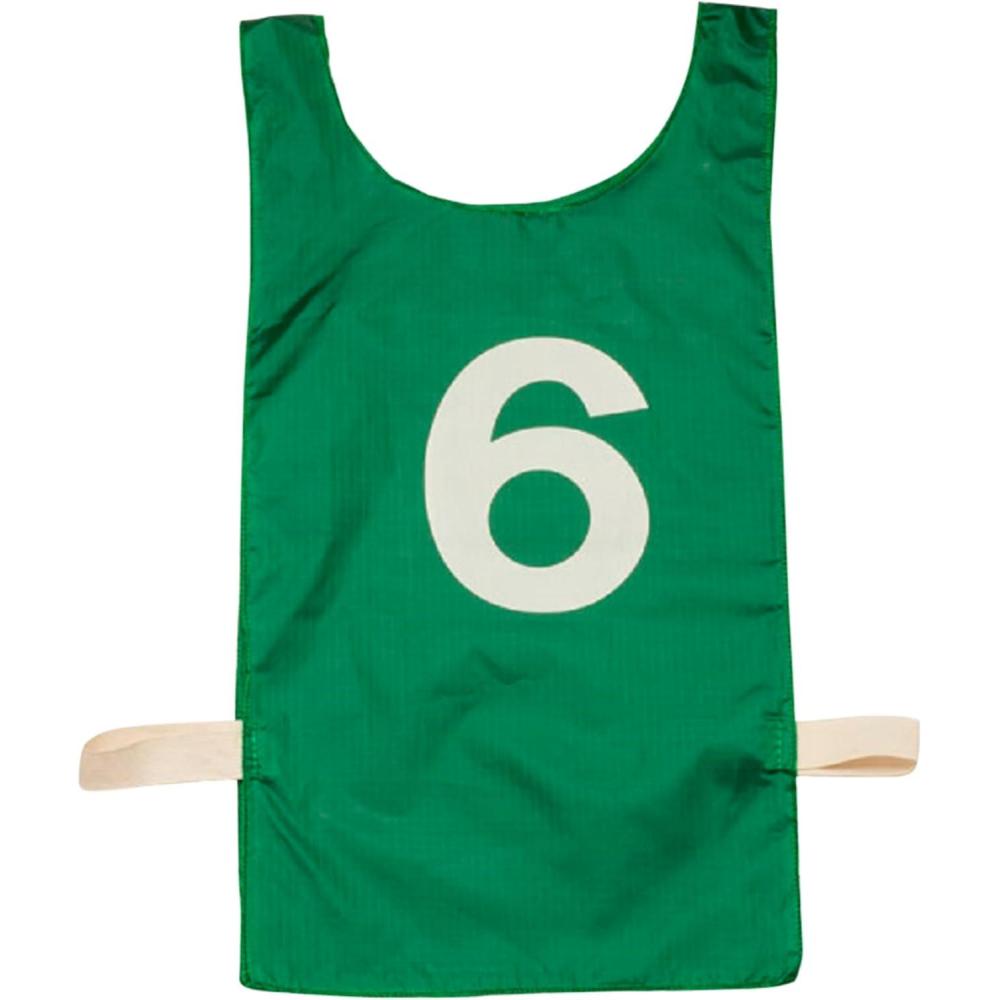 image:imageChampion Sports Heavyweight Numbered Nylon Pinnie Green Pack of 12