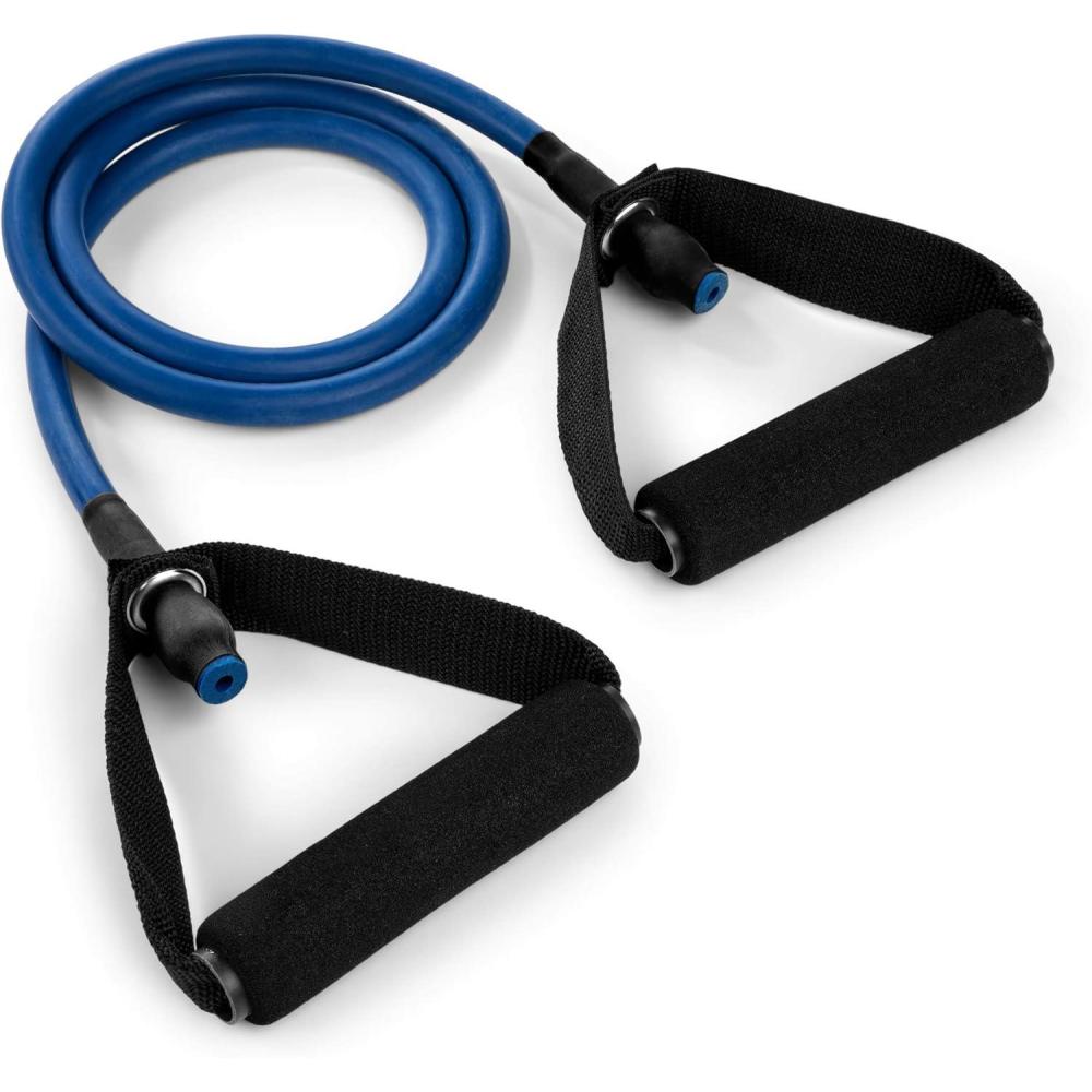 image:imageChampion Sports Resistance Tube Bands for Men and Women Extra Light to Super Heavy Resistance Durable Fitness Band for Strength Training Stretching Rehabilitation Premium Home Workout EquipmentBlue