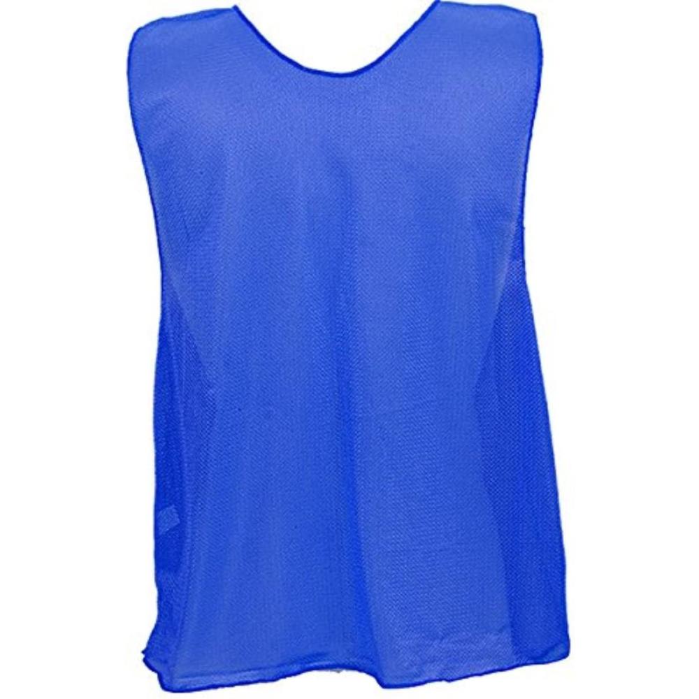 image:imageChampion Sports Solid Mesh Youth Practice Vest Blue Pack of 12