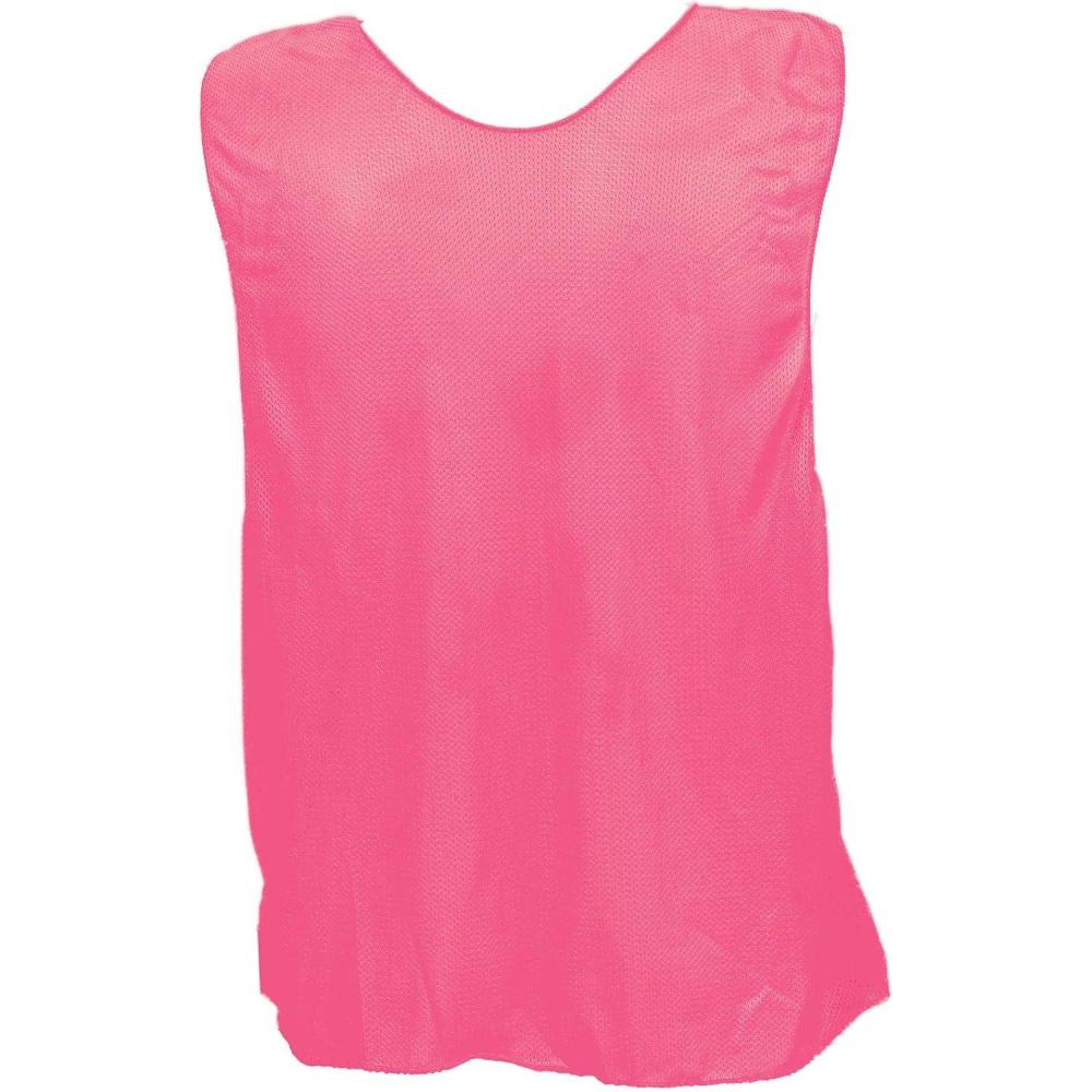image:imageChampion Sports Solid Mesh Youth Practice Vest Neon Pink Pack of 12